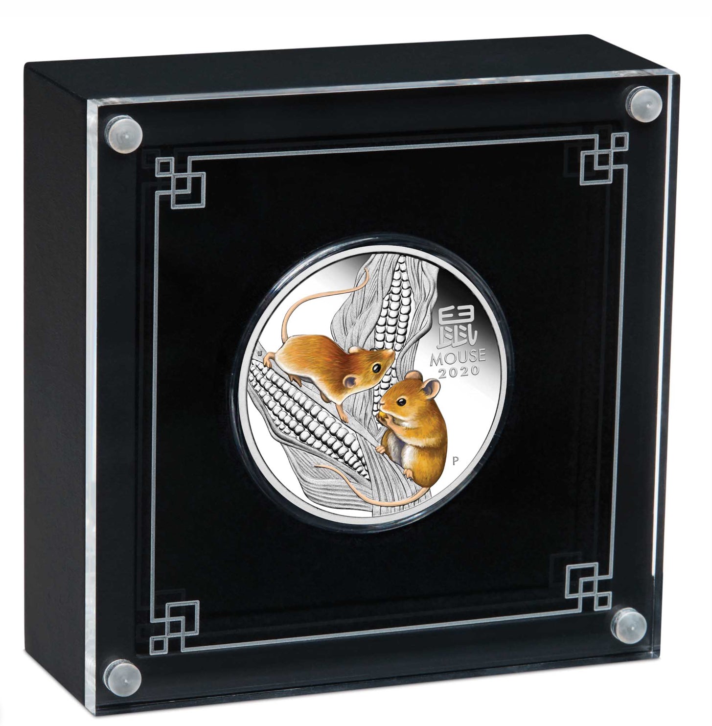 2020 Perth Mint Lunar Mouse 1/2oz Silver Proof Coloured Coin