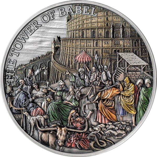 2022 Tokelau Tower of Babel – Fundamental Stories of the Bible 5oz Silver Coin