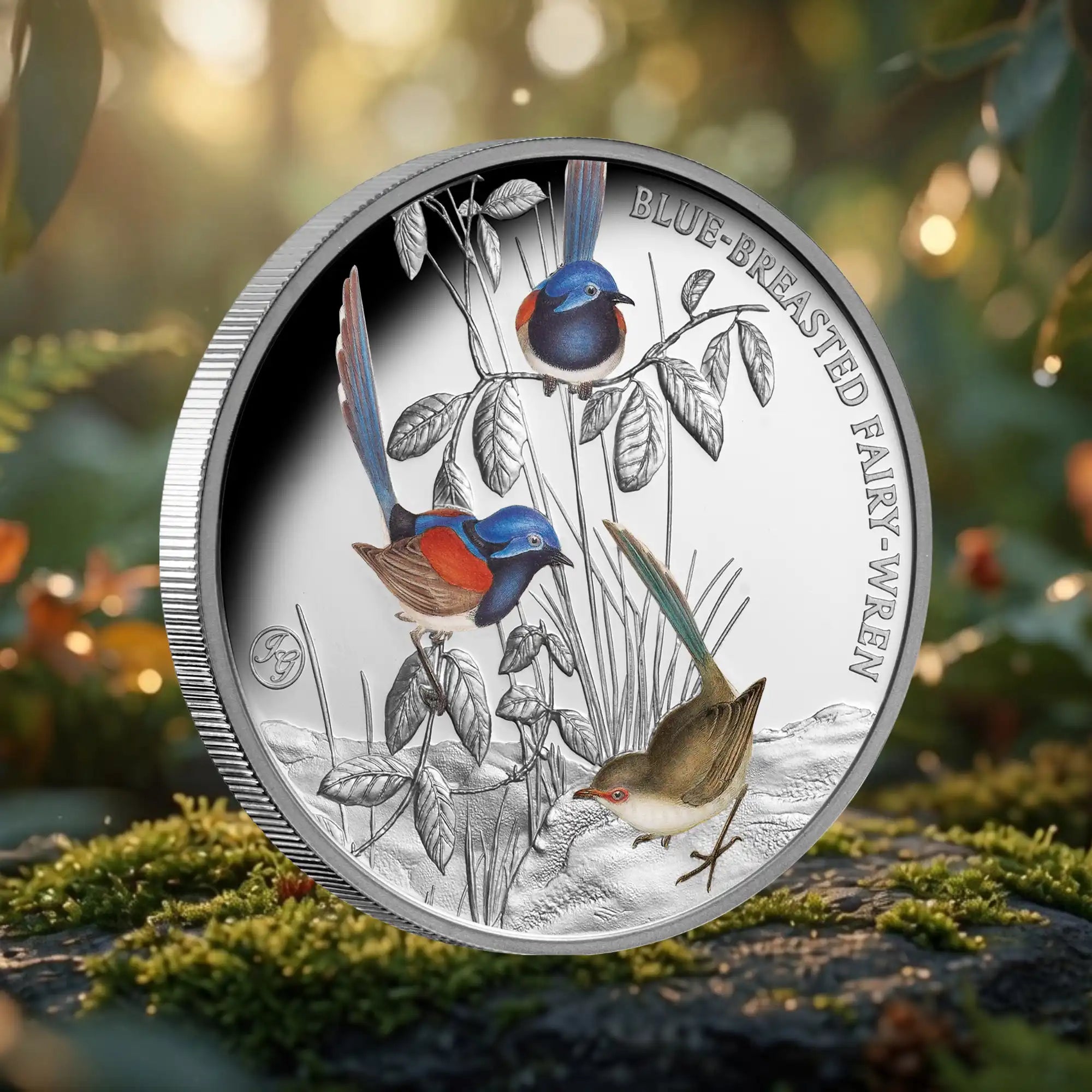 2026 Niue Birds of Australia Fairy-Wren 1oz Silver Coloured Proof Coin
