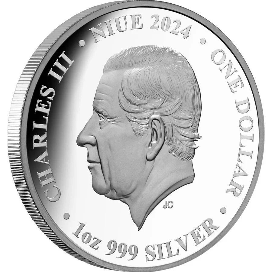2024 Niue Seasons Spring 1oz Silver Coloured Proof Coin