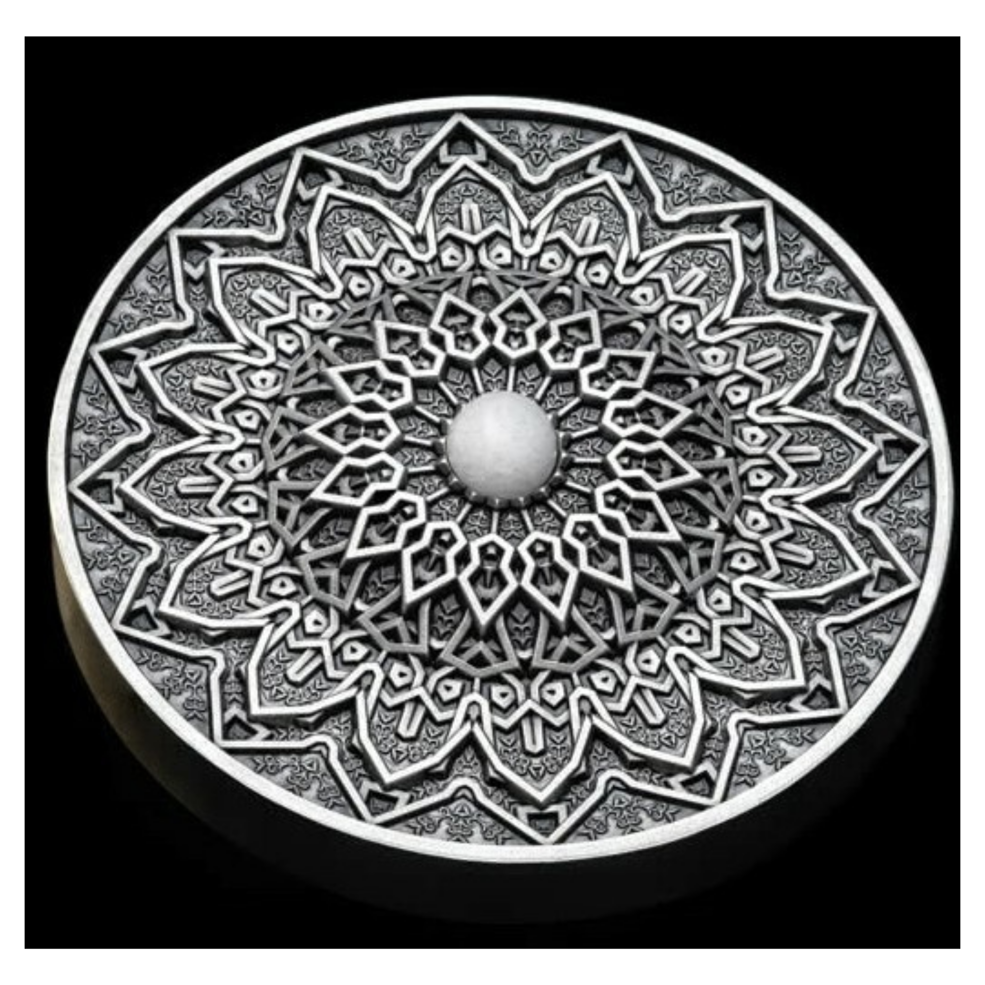 2020 Fiji Mandala Art Persian 3oz Silver Antique Coin