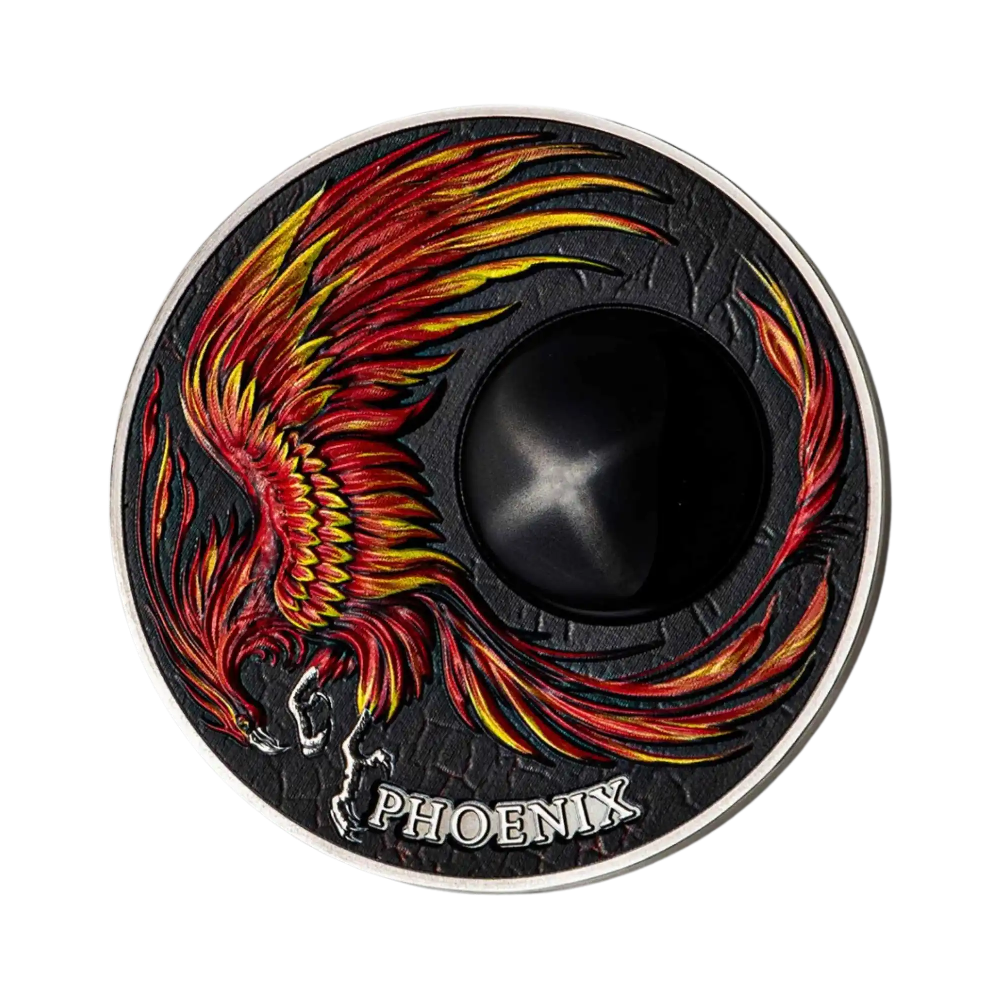 2023 Ghana Chronicles of Fire Phoenix 2oz Silver Antiqued Coin