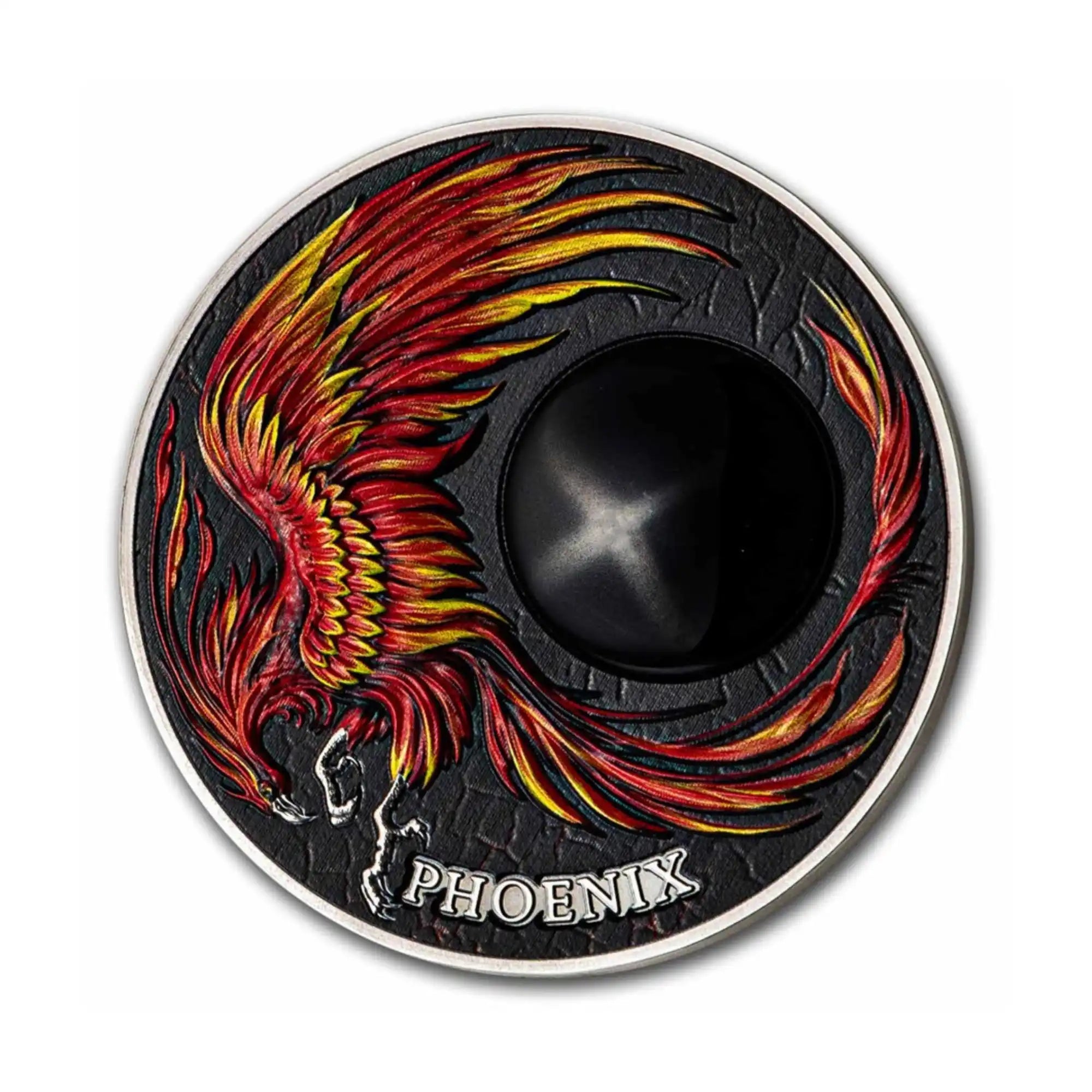 2023 Ghana Chronicles of Fire Phoenix 2oz Silver Antiqued Coin