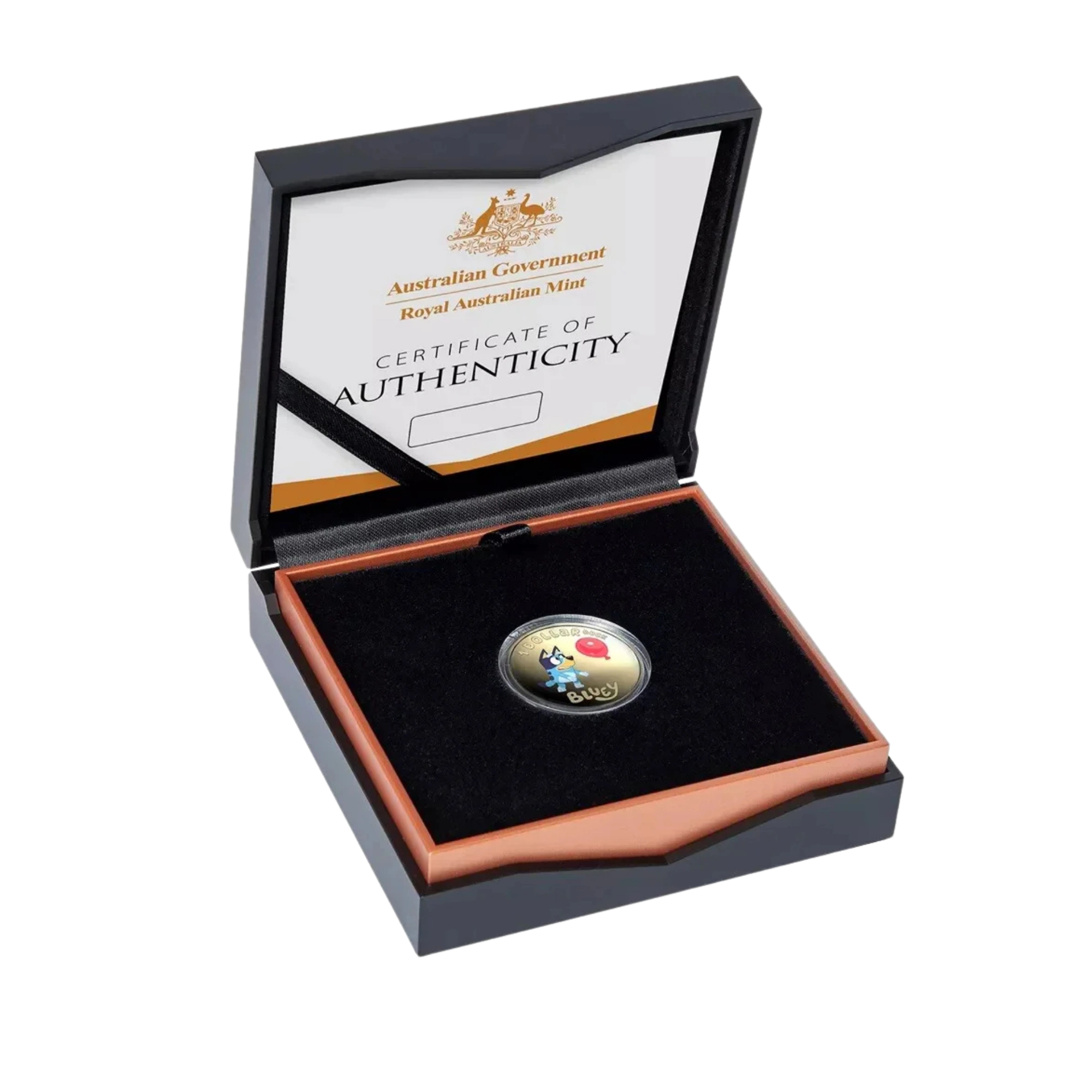 2024 Royal Australian Mint Bluey $1 Albr Coloured Proof Coin