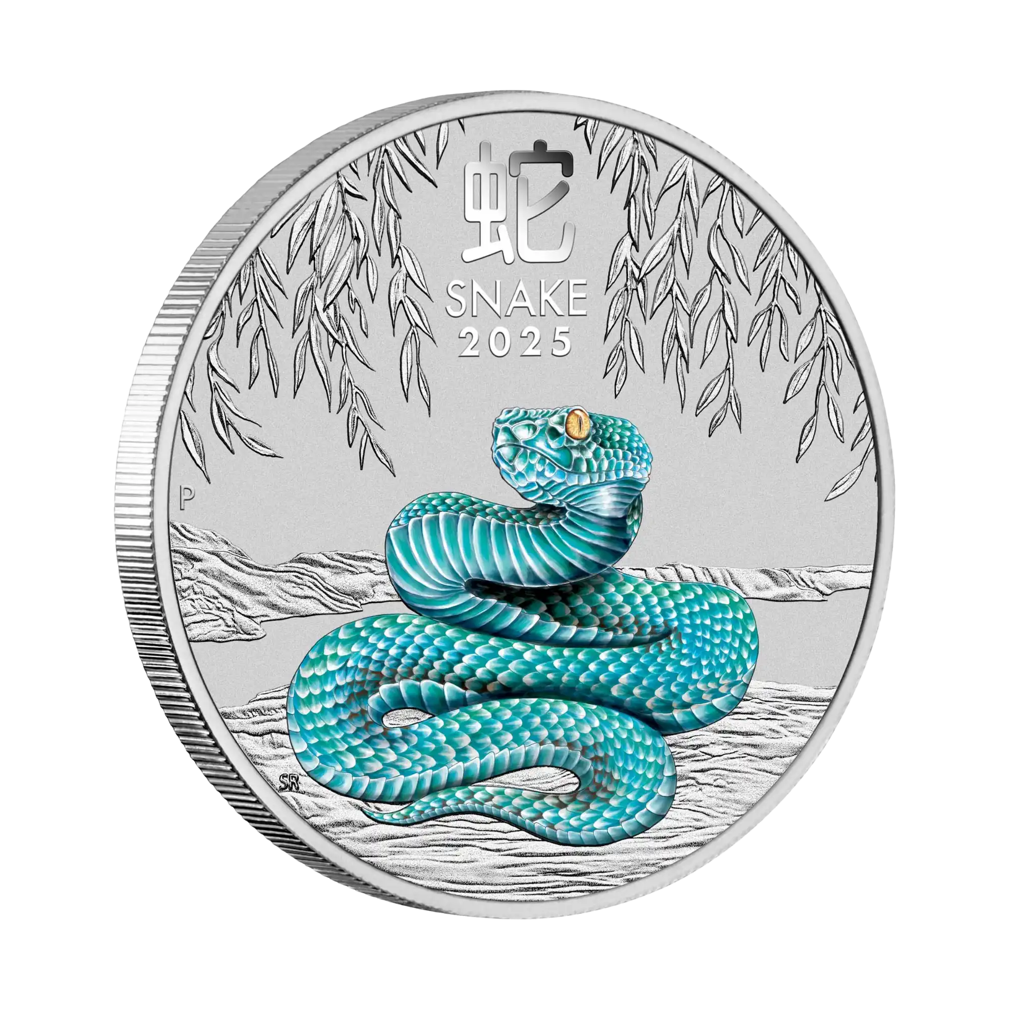2025 Perth Mint Lunar Snake 1/4oz Silver Coin in Card