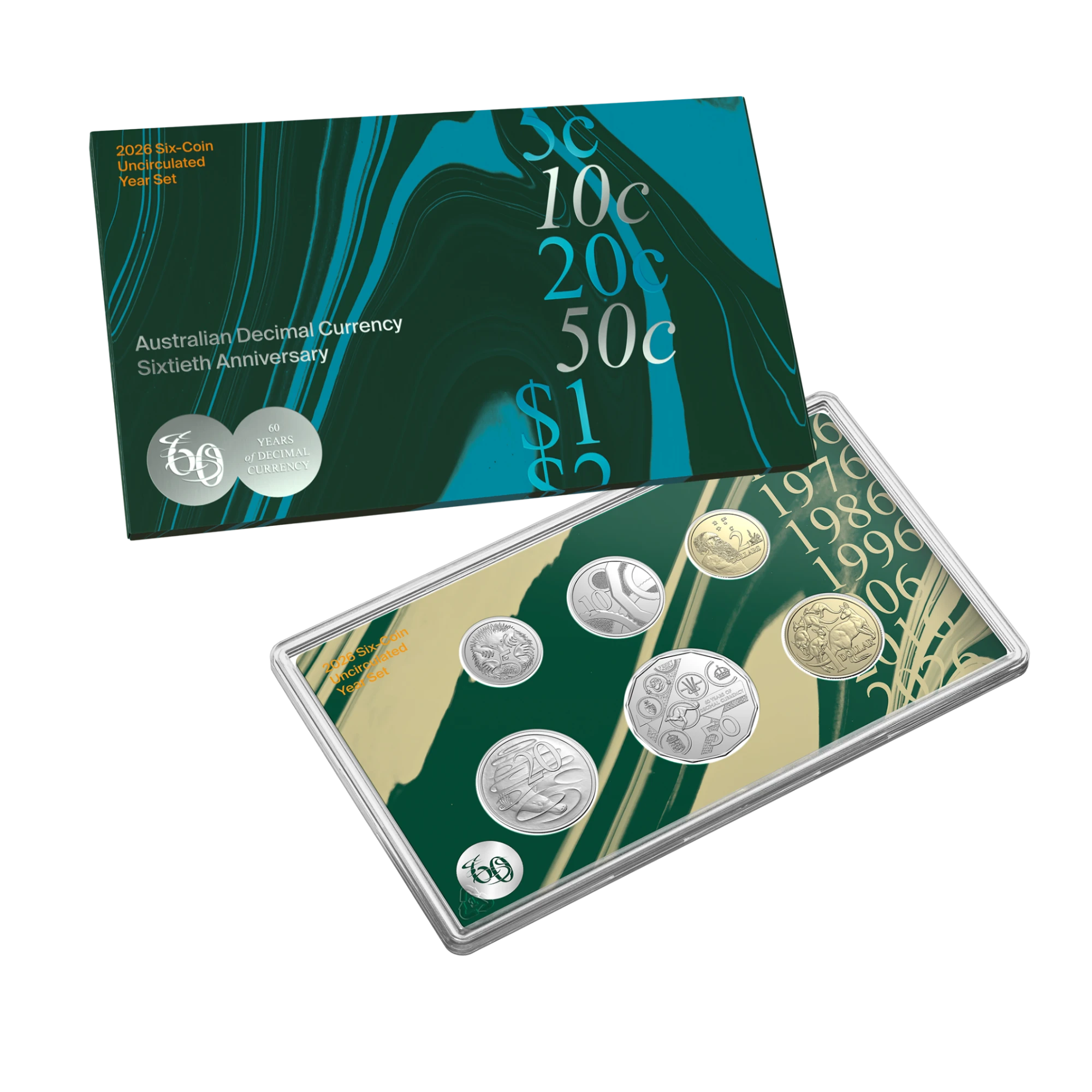 2026 RAM 60th Anniversary of Decimal Currency Six-Coin Unc Set