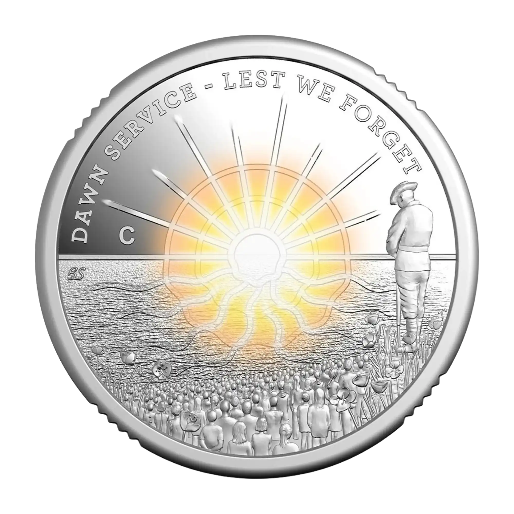 2026 RAM Lest We Forget Dawn Service $2 Mintmark Coloured Silver Proof Coin