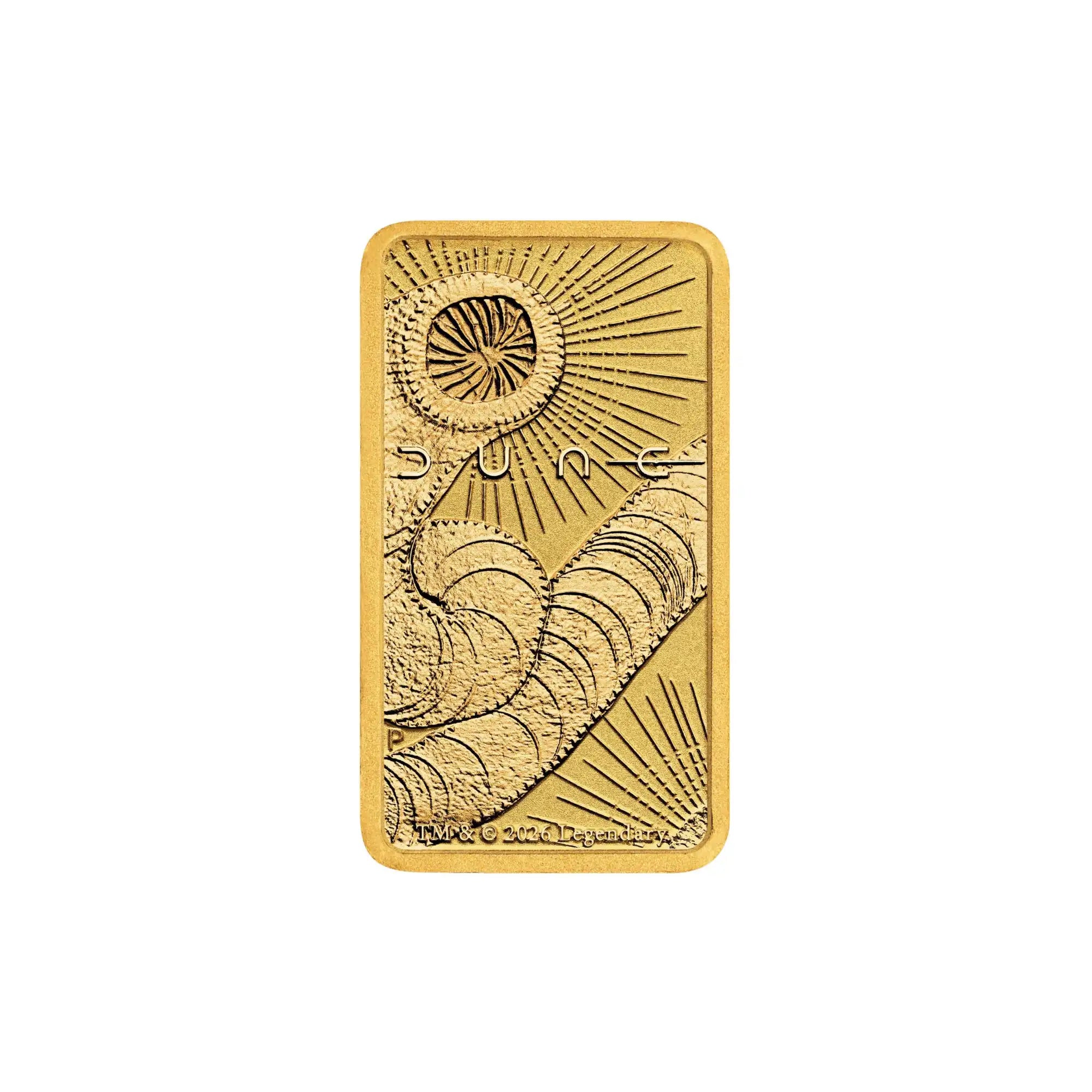 2026 Perth Mint Dune Sandworm 1g Gold Minted Bar