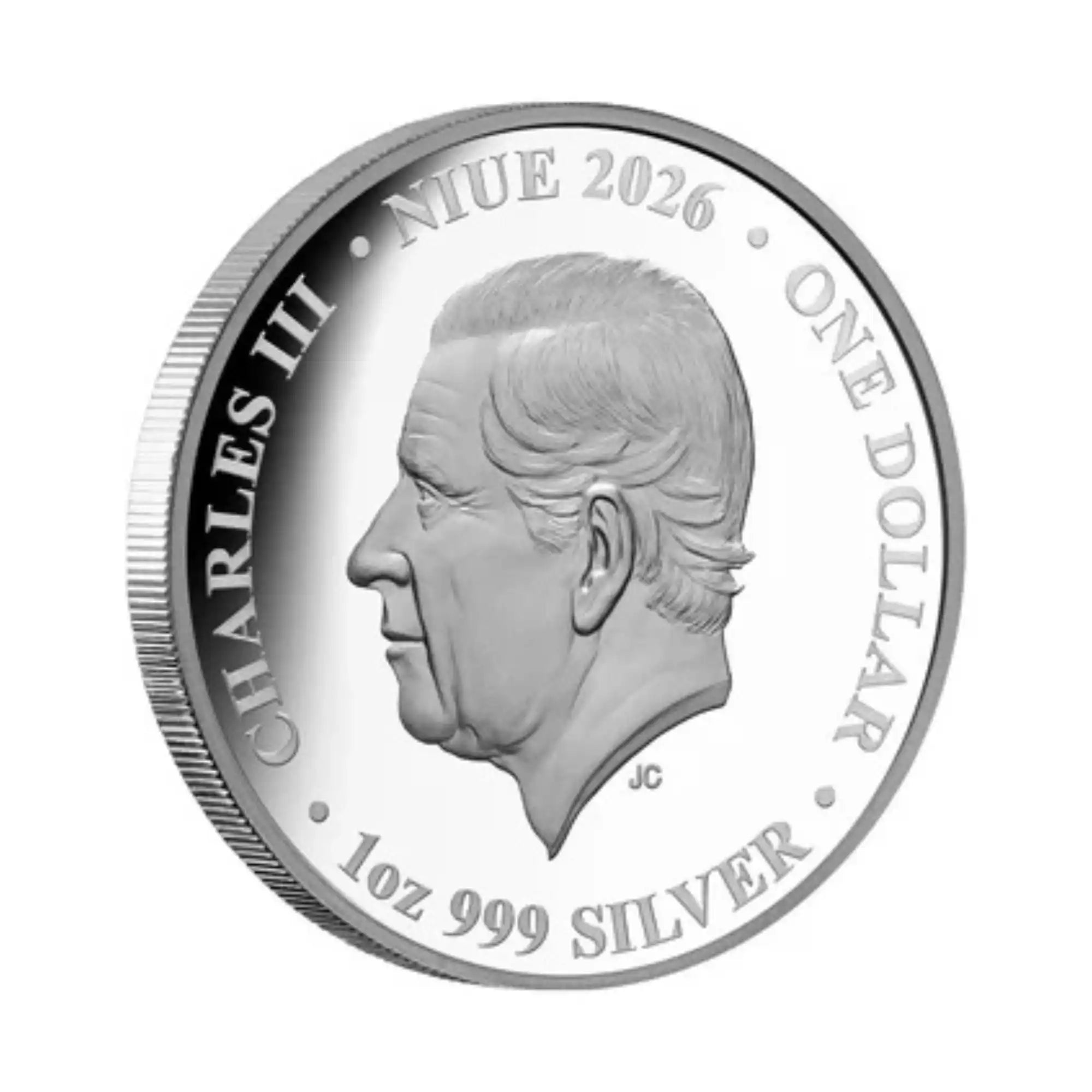 2026 Niue Decimal Currency 60th Anniversary Wildlife 1oz Silver Proof Gold-Plated Coin