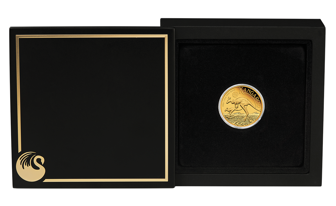 2026 Perth Mint Australian Kangaroo 1/4oz Gold Proof Coin