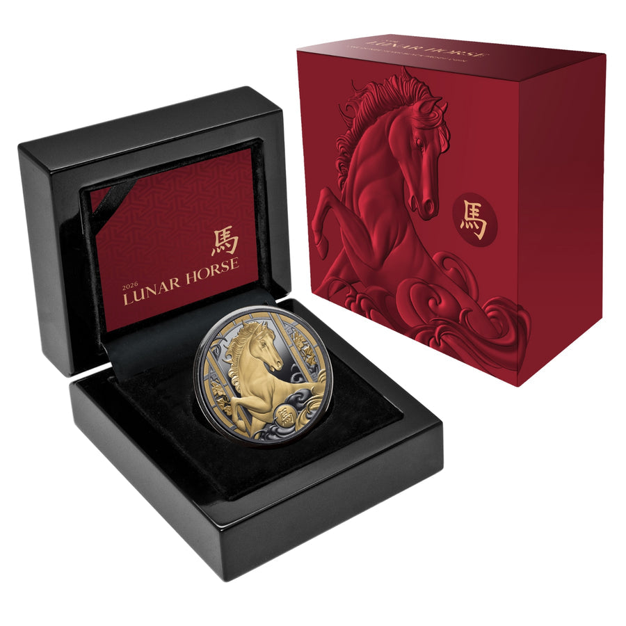 2026 Niue Monkey King & Lunar Horse 1oz Gold-Plated Silver 2 Coin Collection