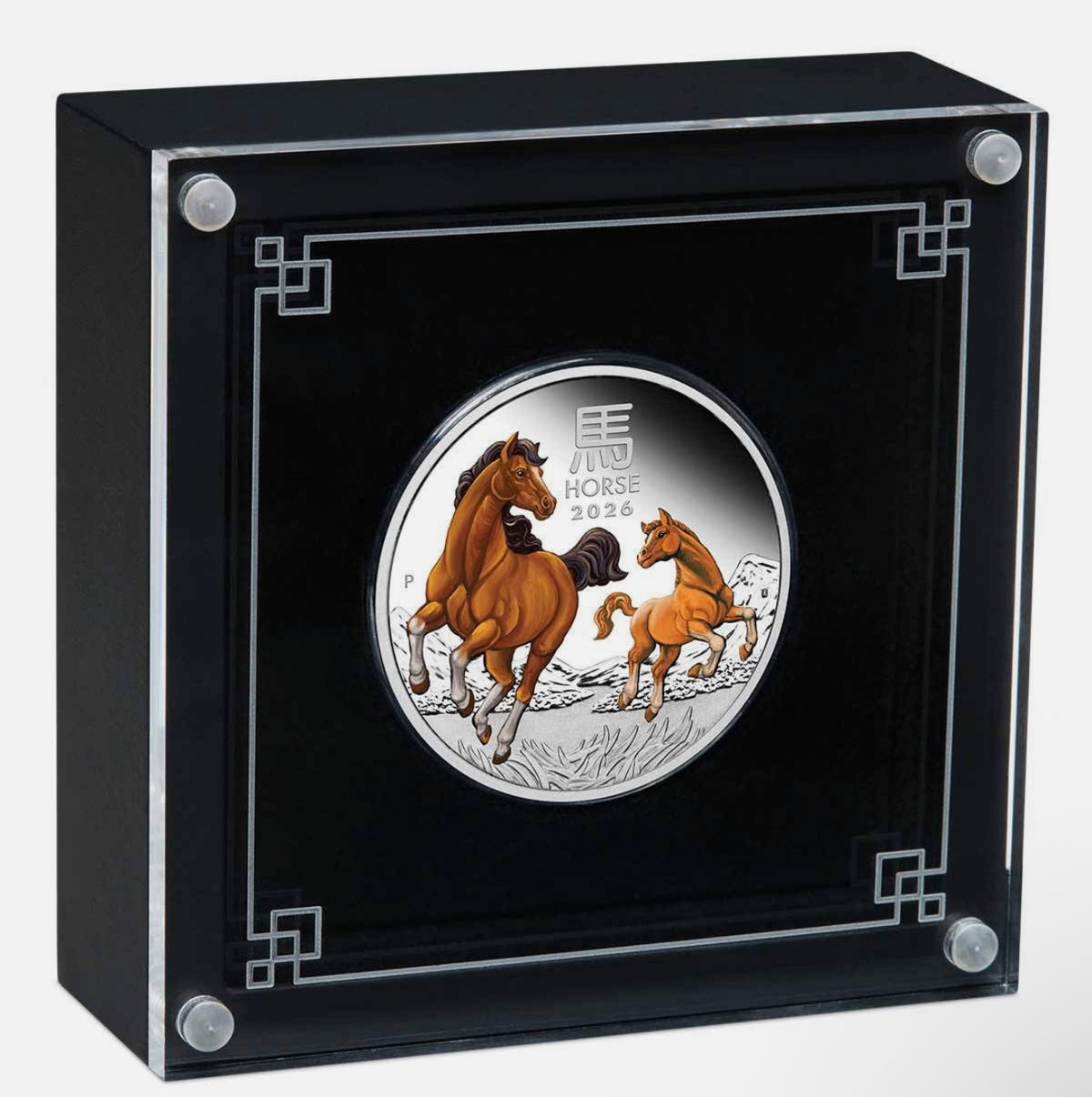 2026 Lunar Horse 1oz Silver Proof, Coloured & Gilded 3 Coin Collection