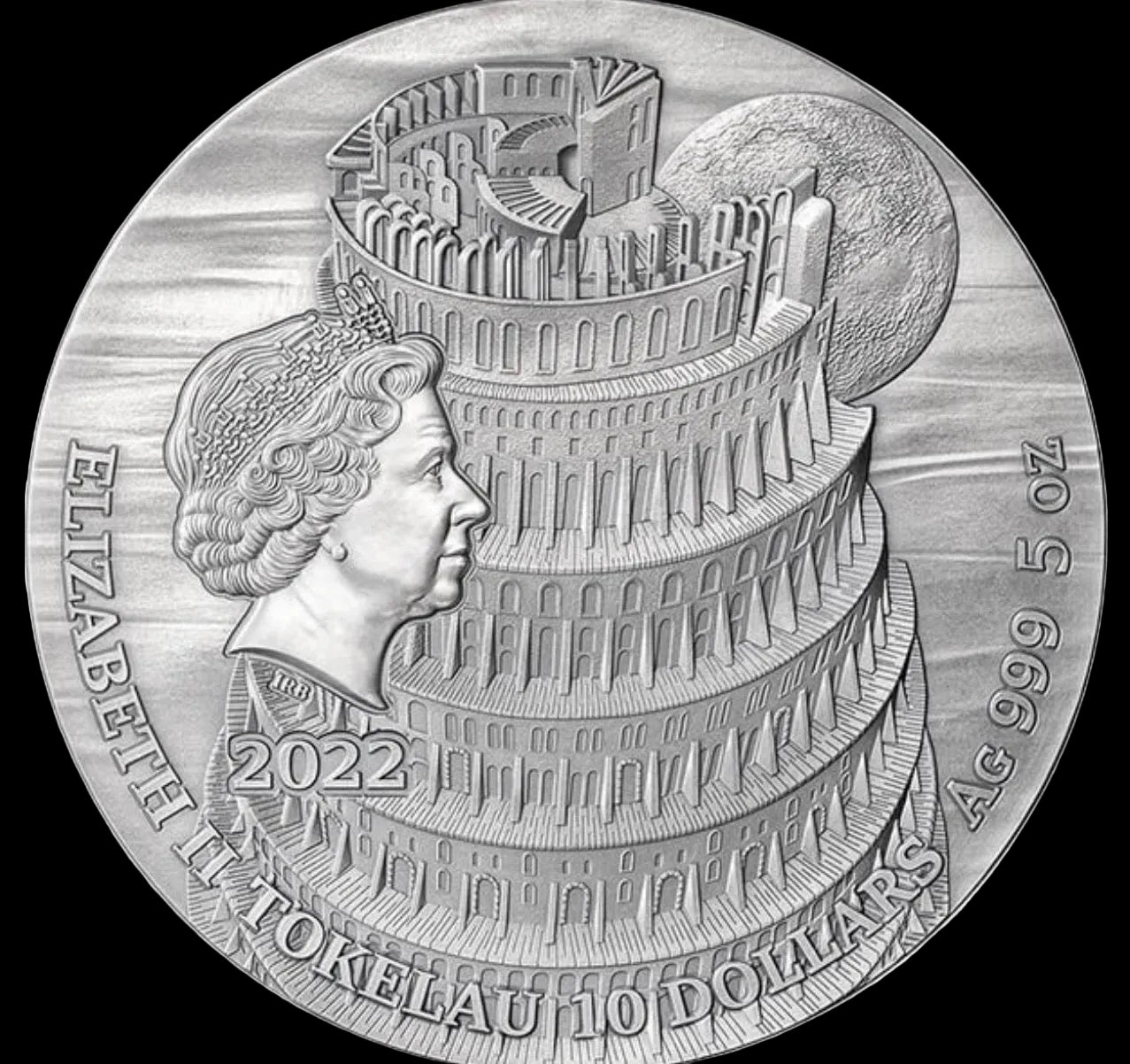 2022 Tokelau Tower of Babel – Fundamental Stories of the Bible 5oz Silver Coin