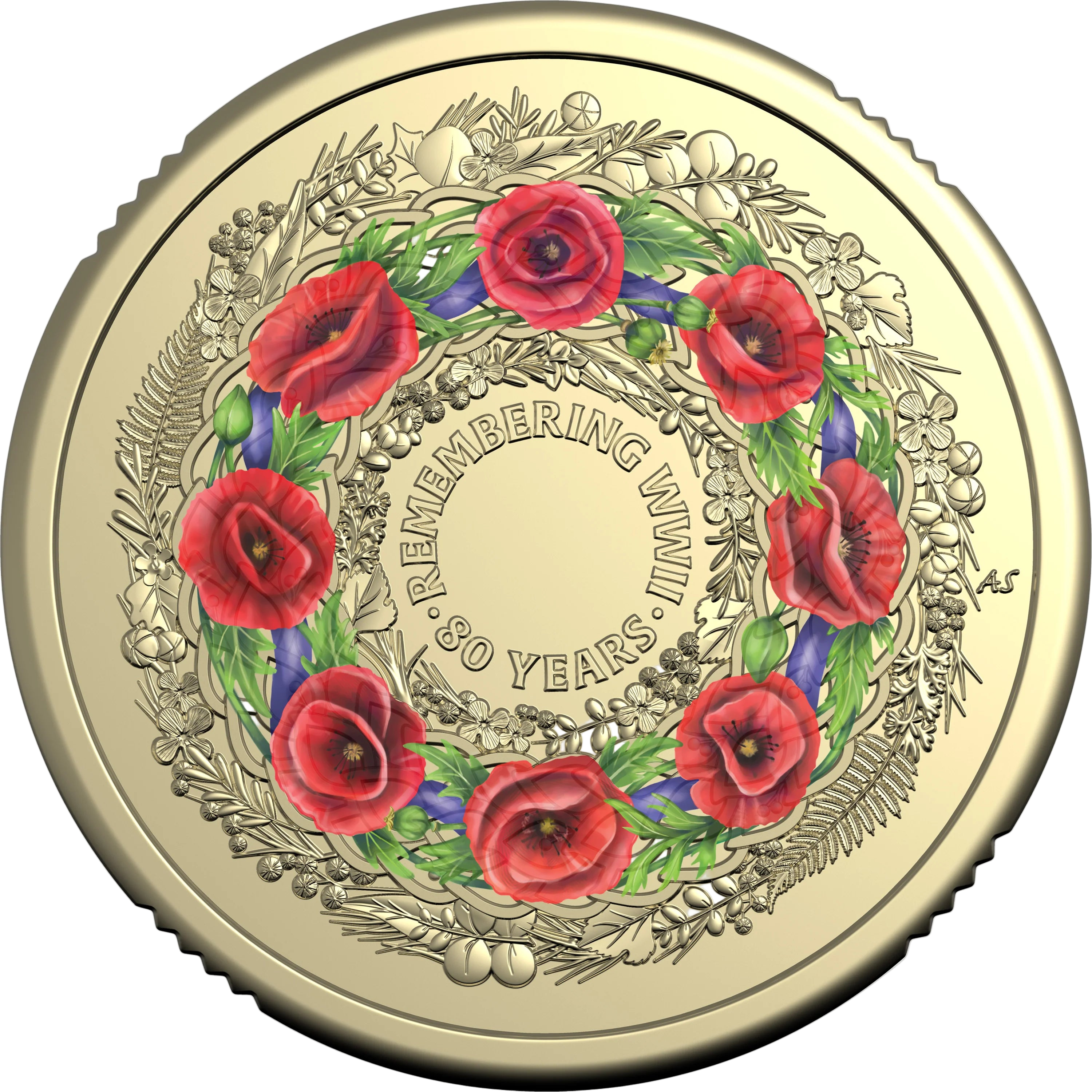 2025 RAM 80th Second World War $2 C Mint Coloured Coin in Card