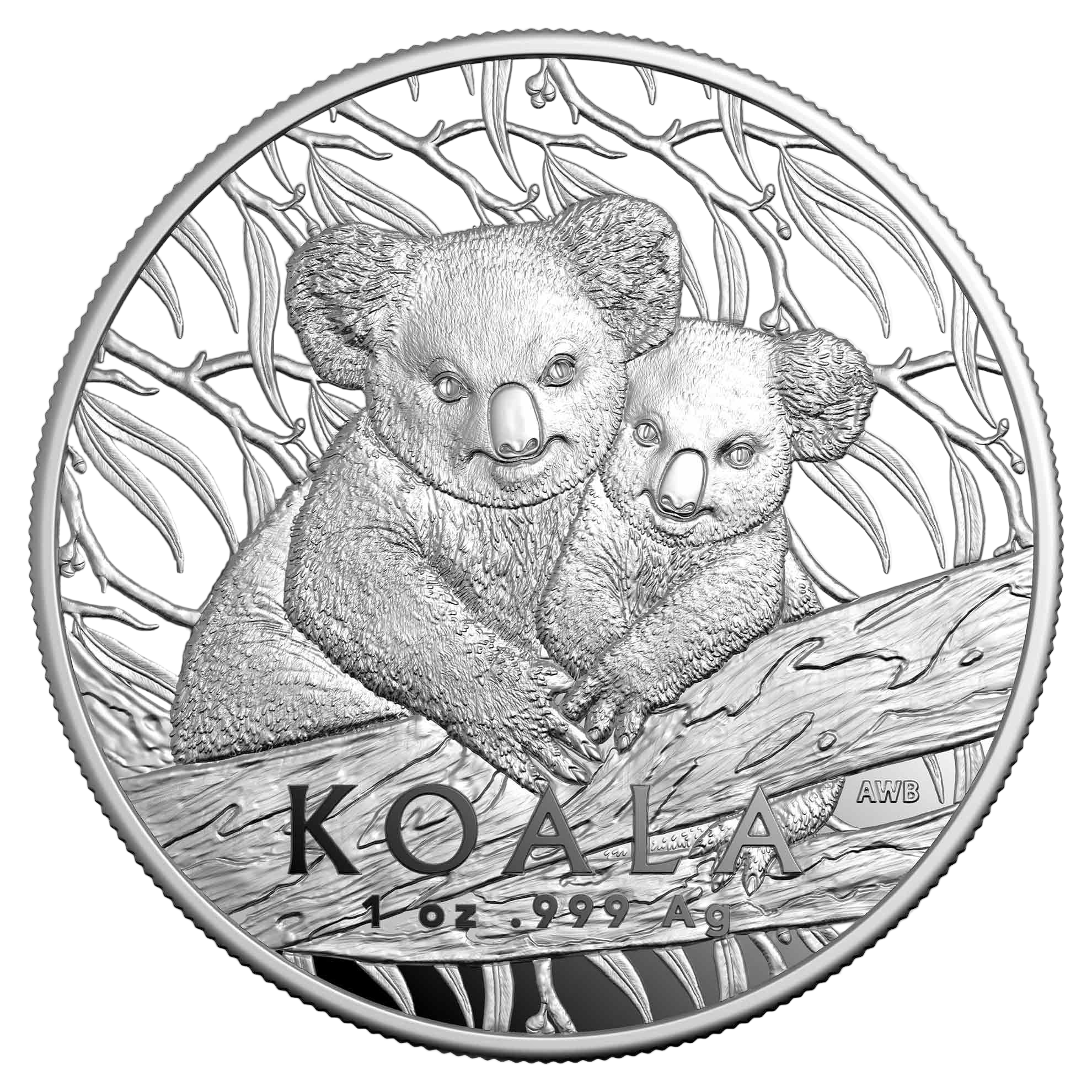 2025 RAM Koala Series 1oz Silver High Relief Proof Coin