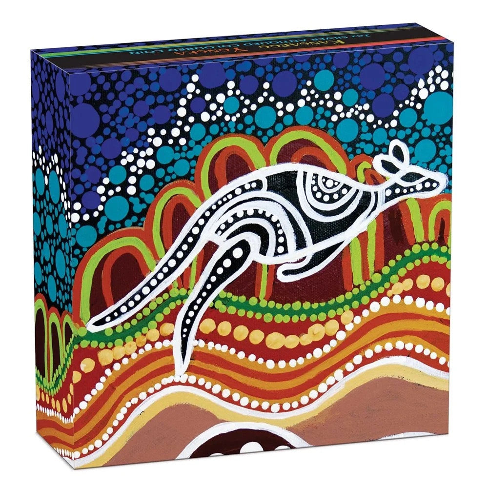 2023-2025 Perth Mint Emu, Kaa-kaa & Yongka 2oz Silver Antiqued Coloured 3 Coin Collection
