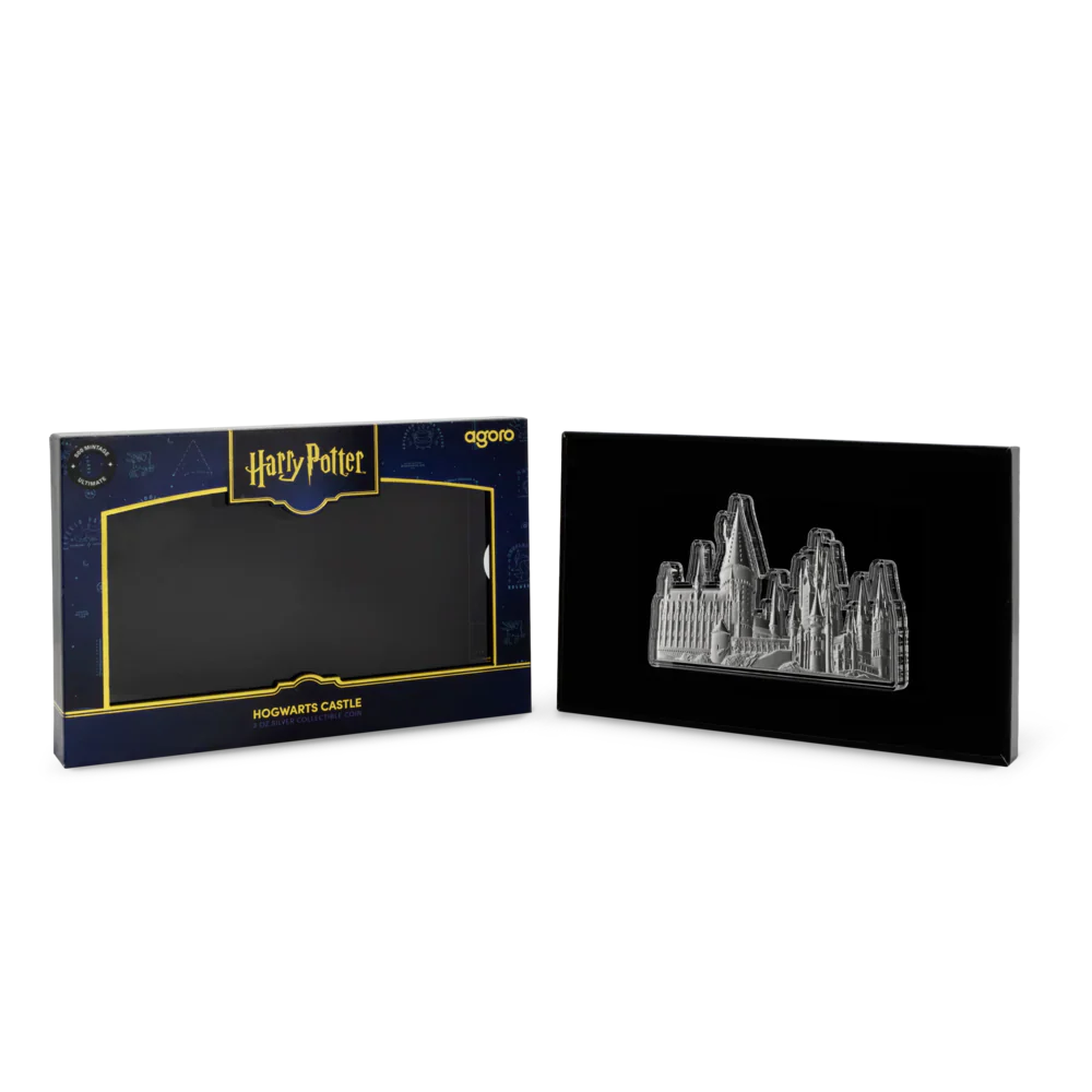 2025 Harry Potter Hogwarts Castle 3oz Shaped Silver Proof Coin