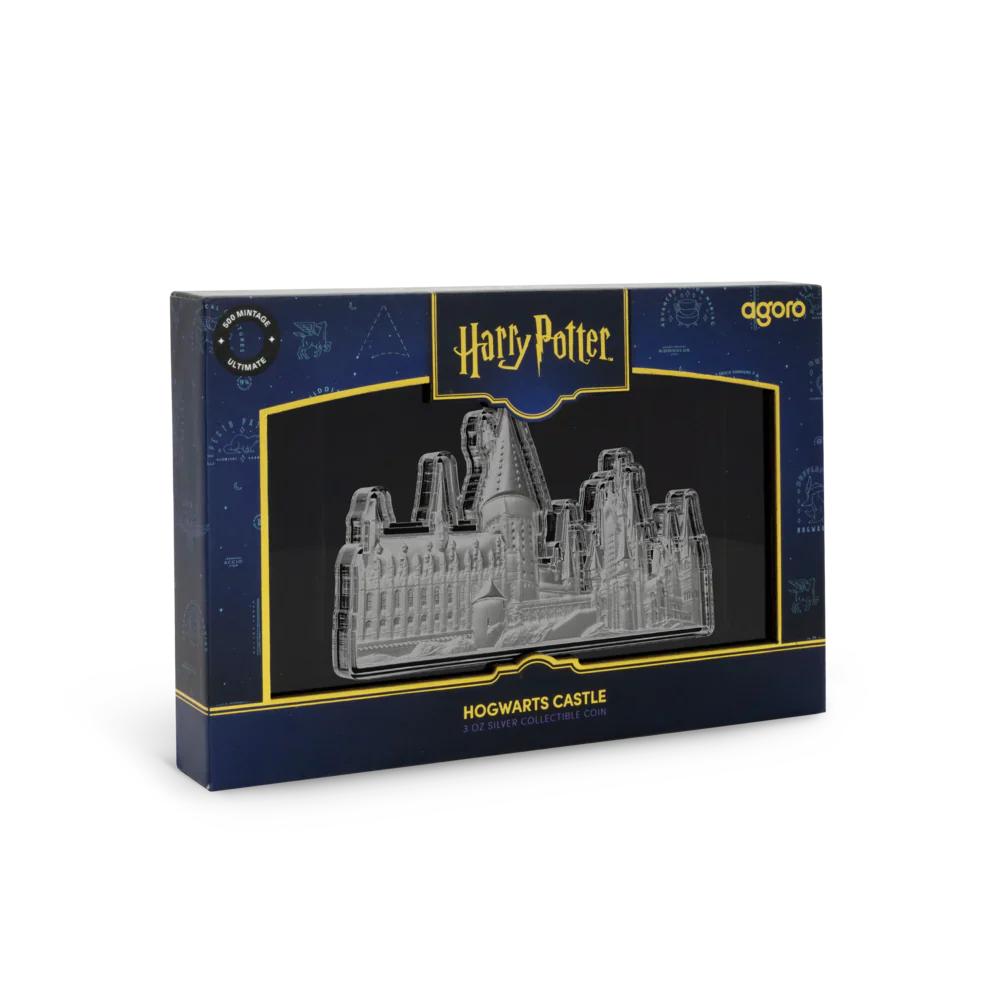 2025 Harry Potter Hogwarts Castle 3oz Shaped Silver Proof Coin