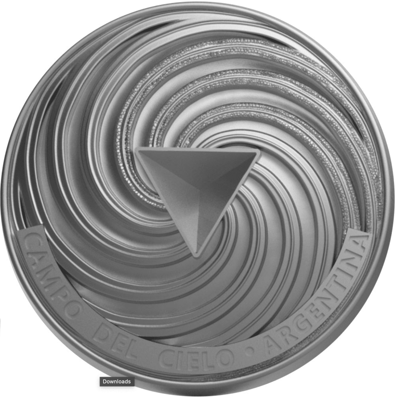 2023 Ghana Space Cube Campo del Cielo Meteorite
2oz Silver Antiqued Coin