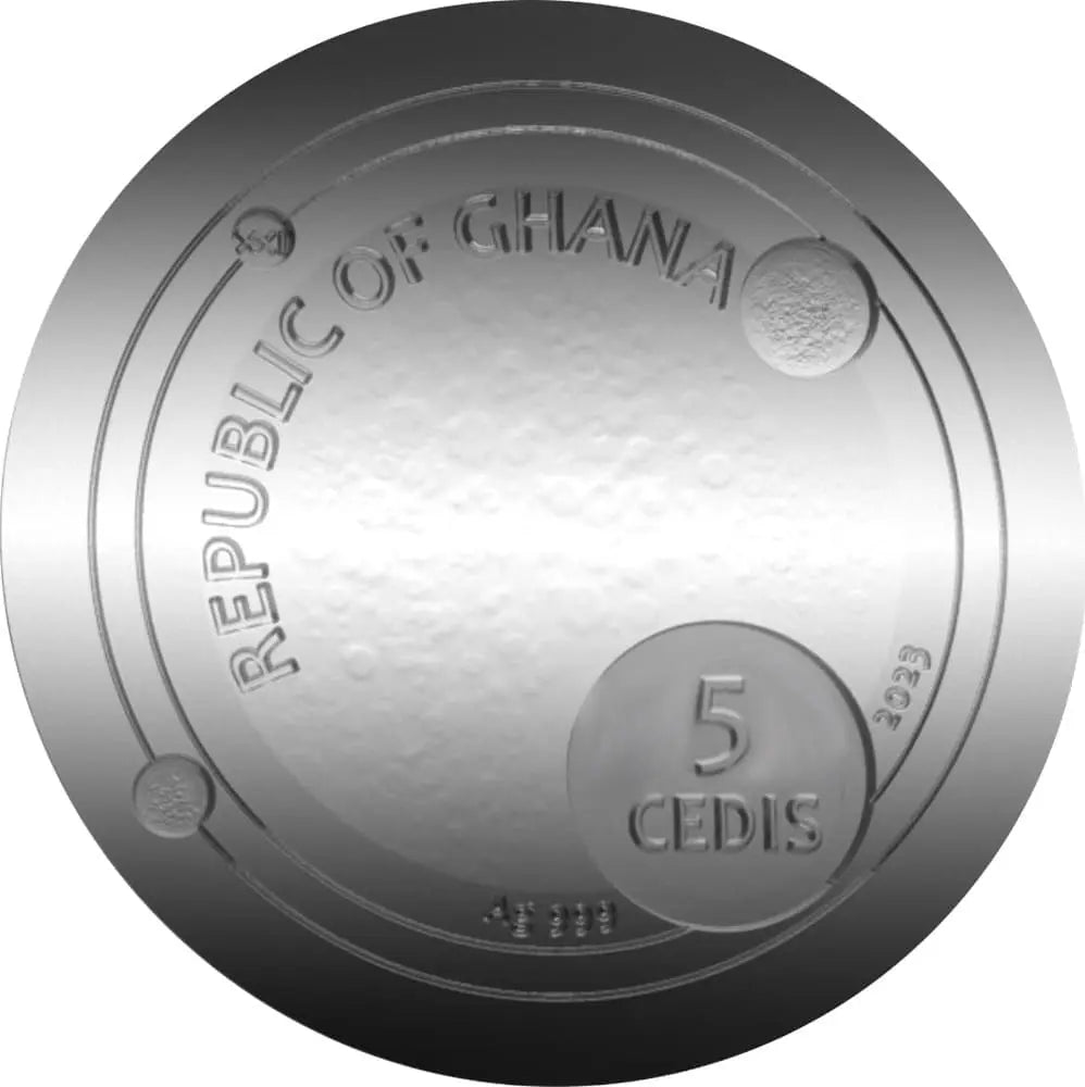 2023 Ghana Space Cube Campo del Cielo Meteorite
2oz Silver Antiqued Coin