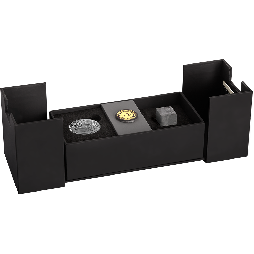 2023 Ghana Space Cube Campo del Cielo Meteorite
2oz Silver Antiqued Coin