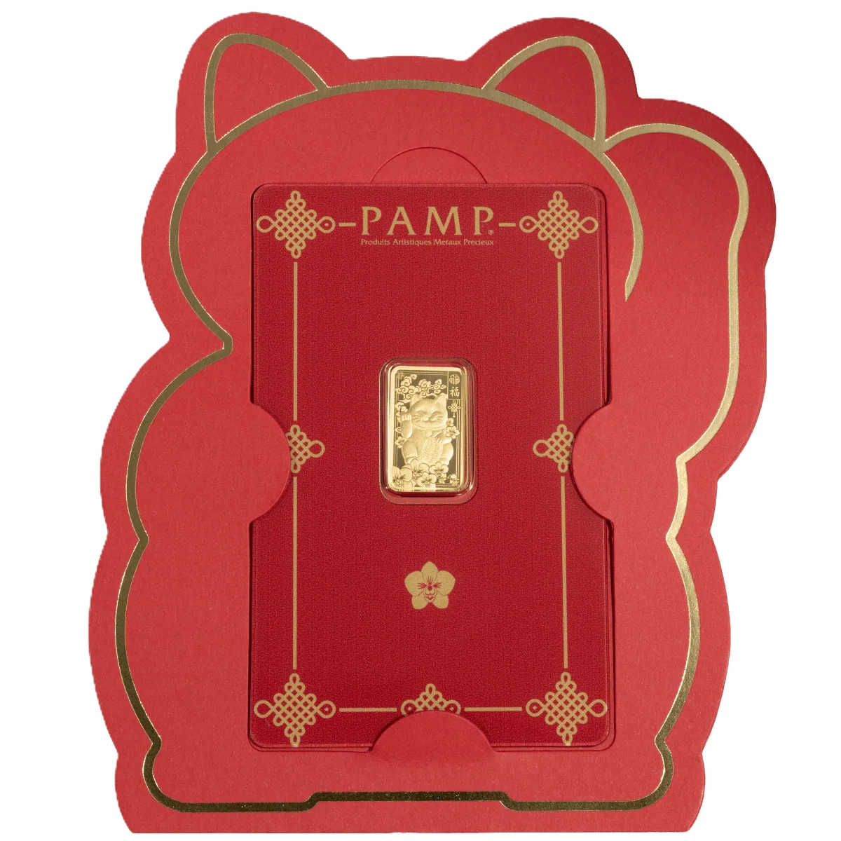 2026 PAMP Limited Edition Lucky Cat 2.5g Gold Bar #CG