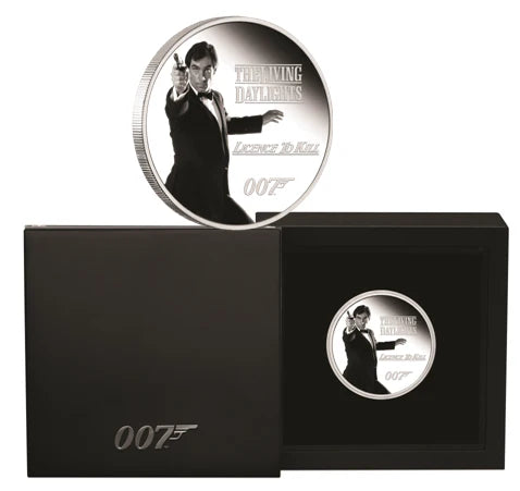 2023 Perth Mint James Bond Legacy Series Timothy Dalton 1oz Silver Proof Coin
