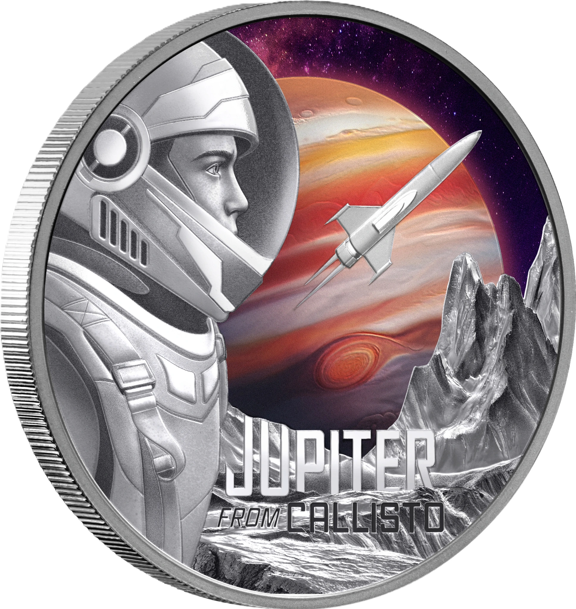 2026 Niue Jupiter from Callisto 1oz Silver Proof Coloured Coin