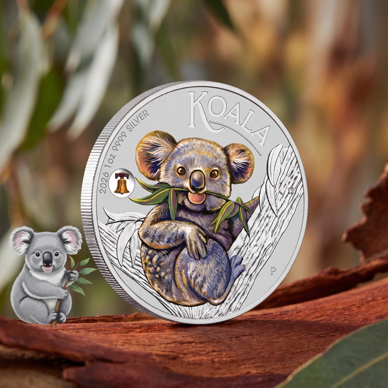 2026 Perth Mint ANA Koala 1oz Silver Coloured Coin