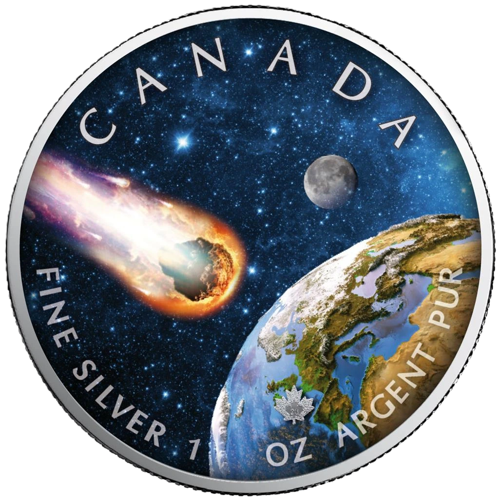 2023 Canada Meteorite The Universe 1oz Silver Maple Leaf Coin