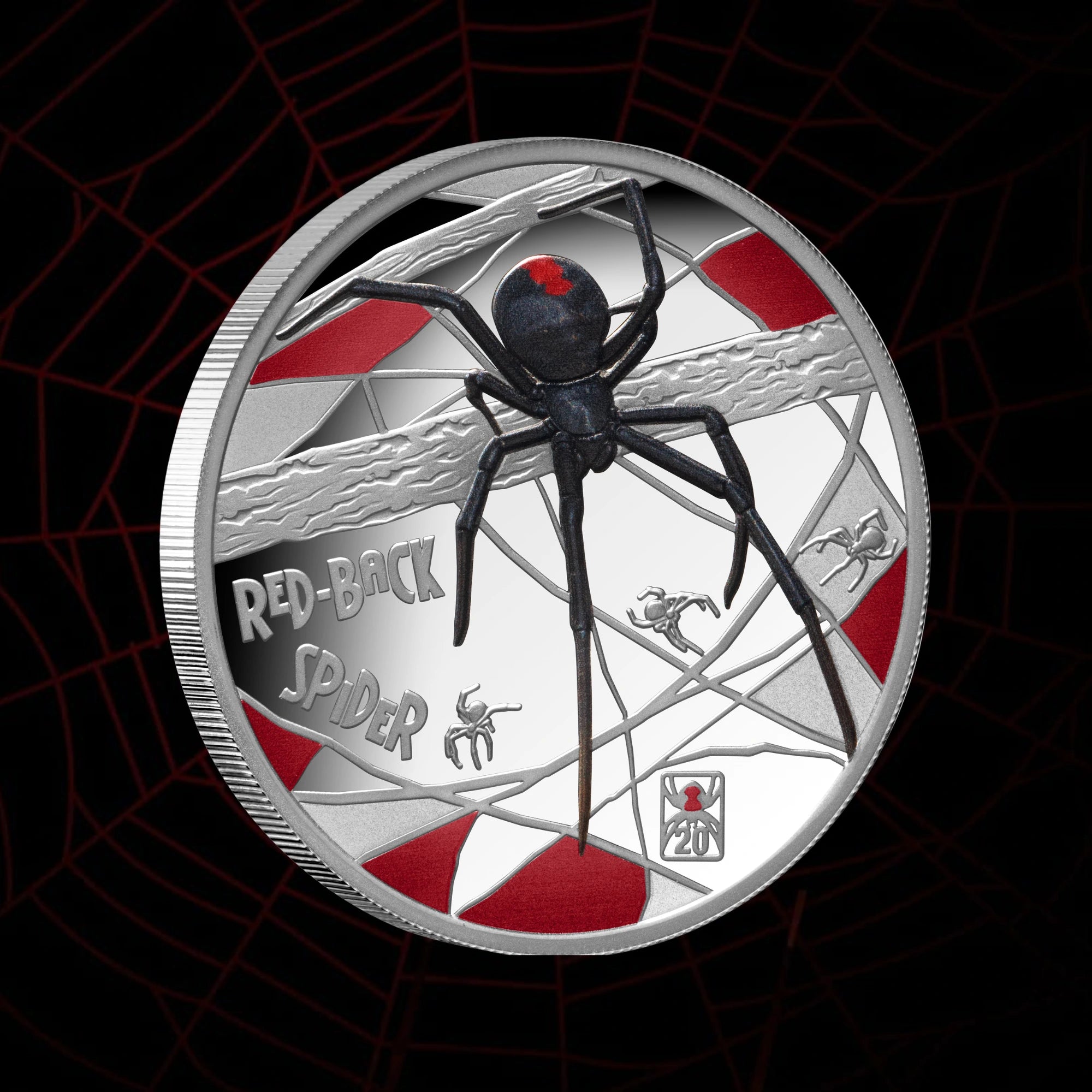 2026 Deadly & Dangerous Redback Spider 1oz Silver Proof Coin