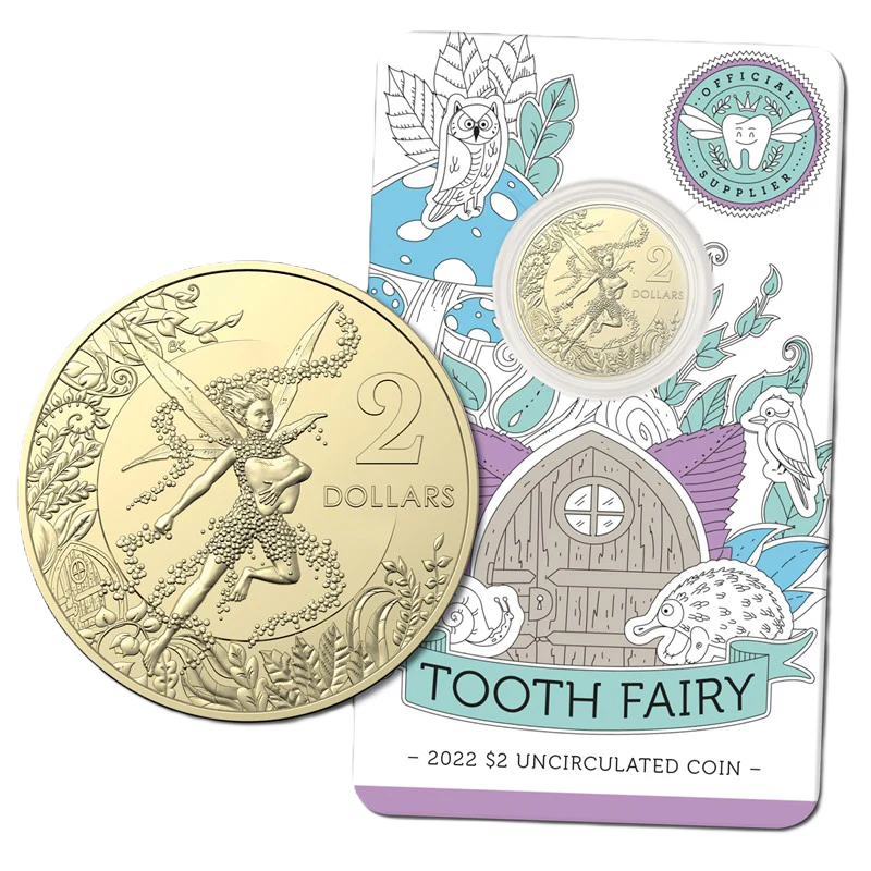 2022 Royal Australian Mint Tooth Fairy Unc Coin on Card
