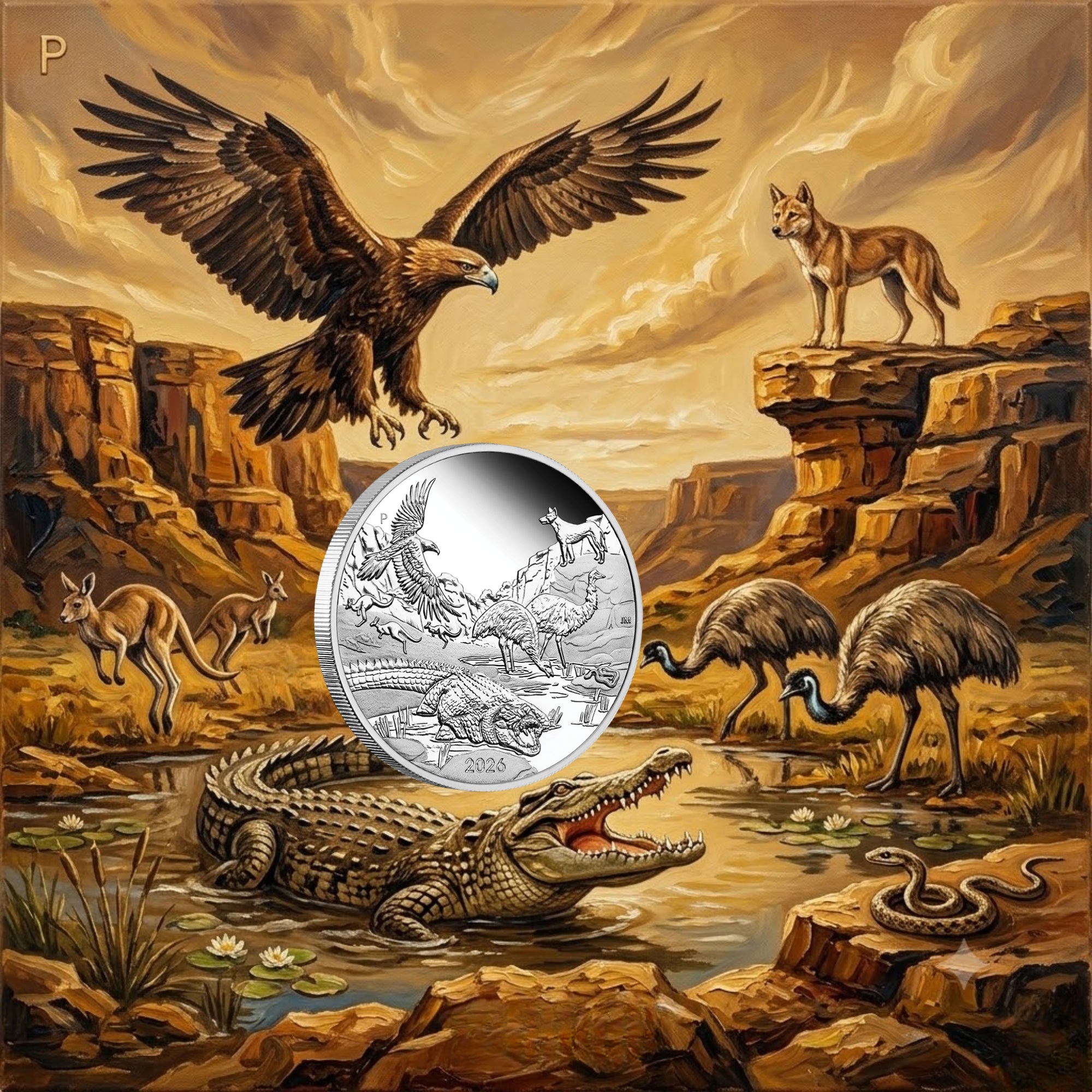 2026 Wonders of Australia The Outback 1oz Silver Proof Coin