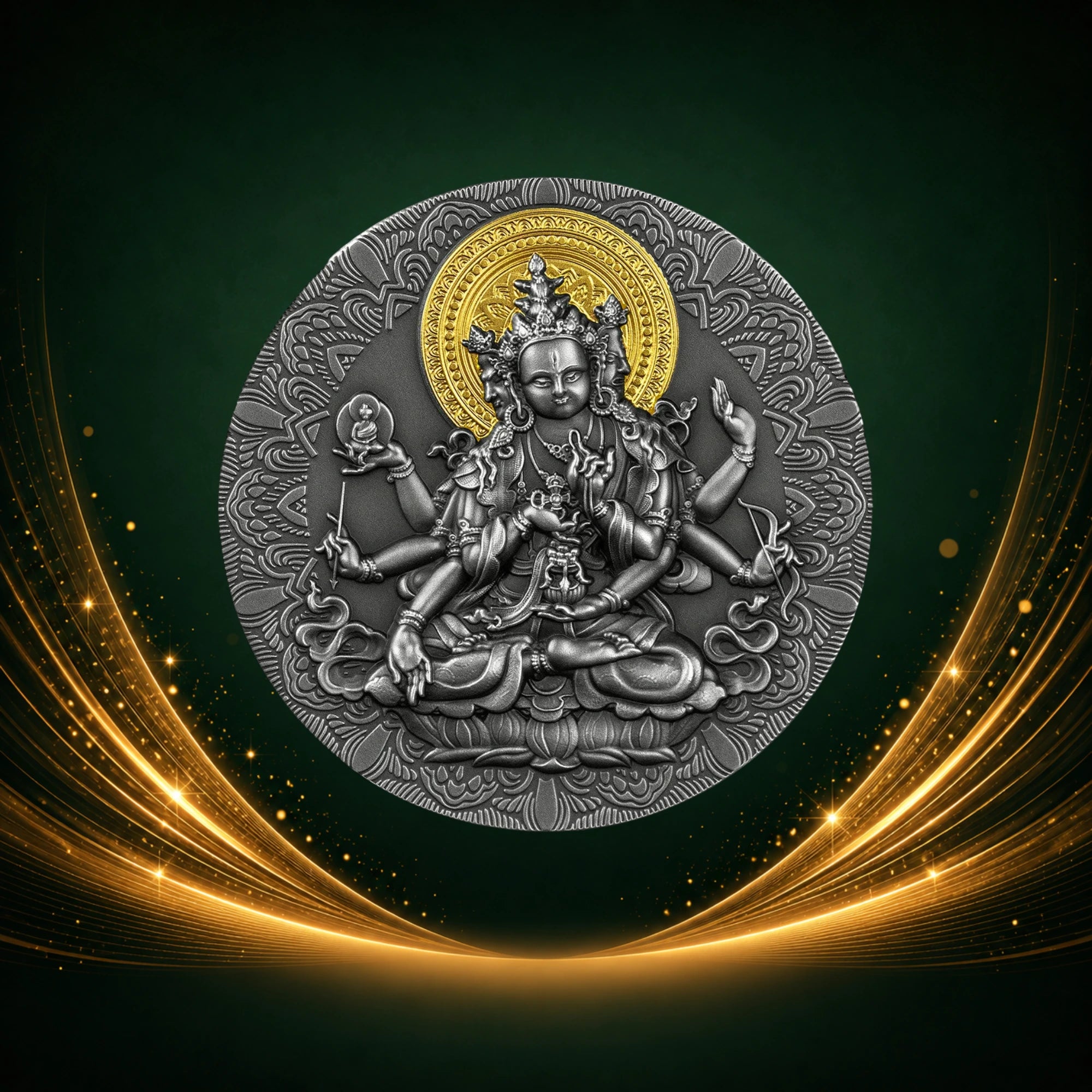 2020 Perth mint Ancient Buddha 2oz Silver Antiqued Coin