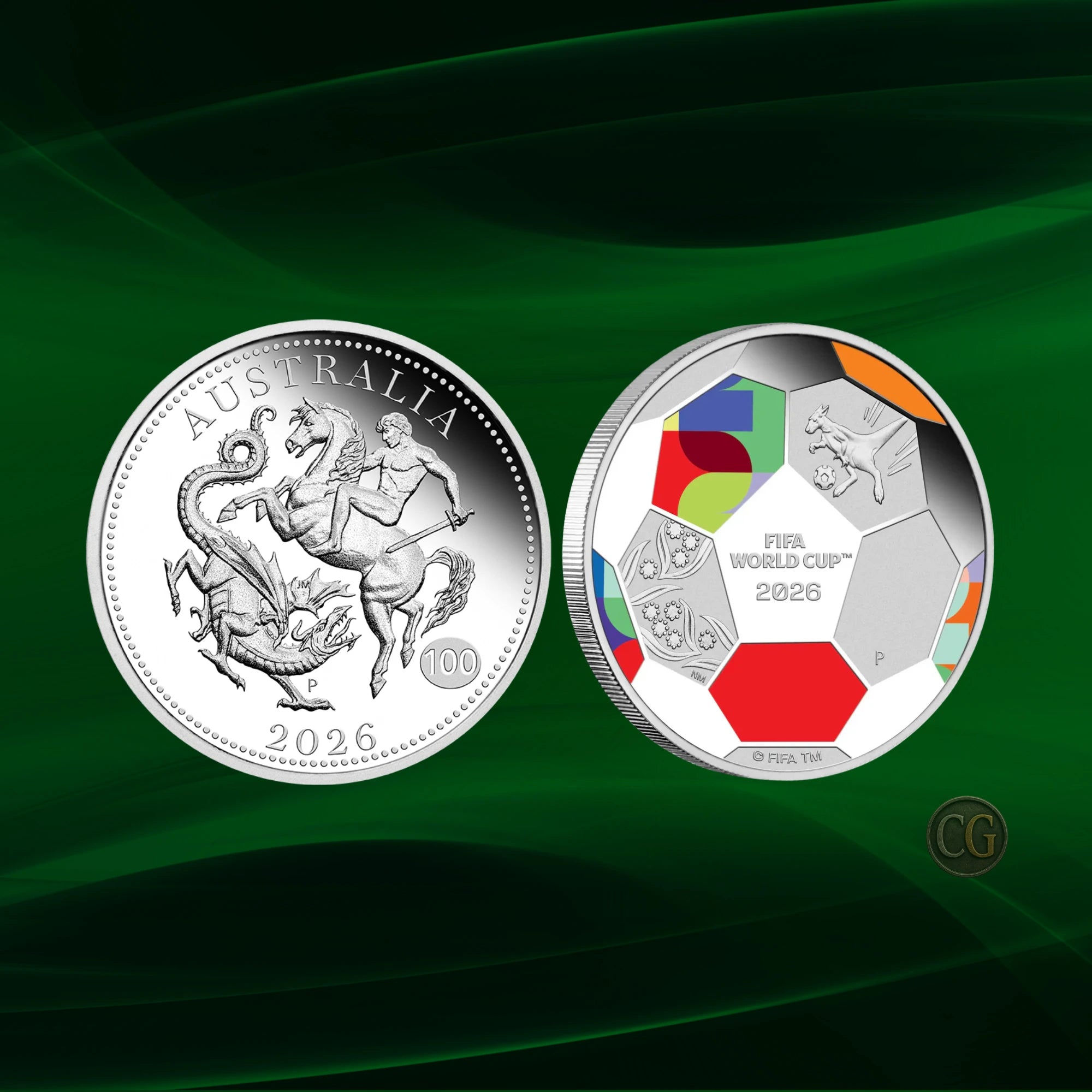 2026 Perth Mint Sovereign & FIFA 3/4oz Silver 2 Coin Collection