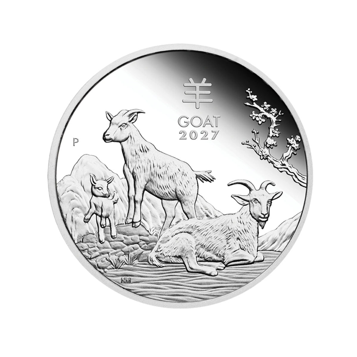 2027 Perth Mint Lunar Series III Goat 1oz Silver Proof Coin