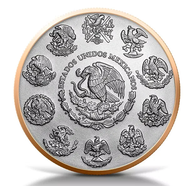 2024 Mexico Libertad Red Gold Edition 1oz Silver BU Coin