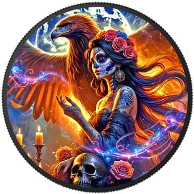 2024 Mexico Libertad Golden Eagle 1oz Black Ruthenium Coloured Silver Coin