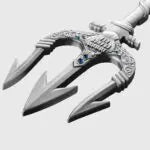 2025 Poseidon Trident 2oz Fine Antiqued Silver Coin Description