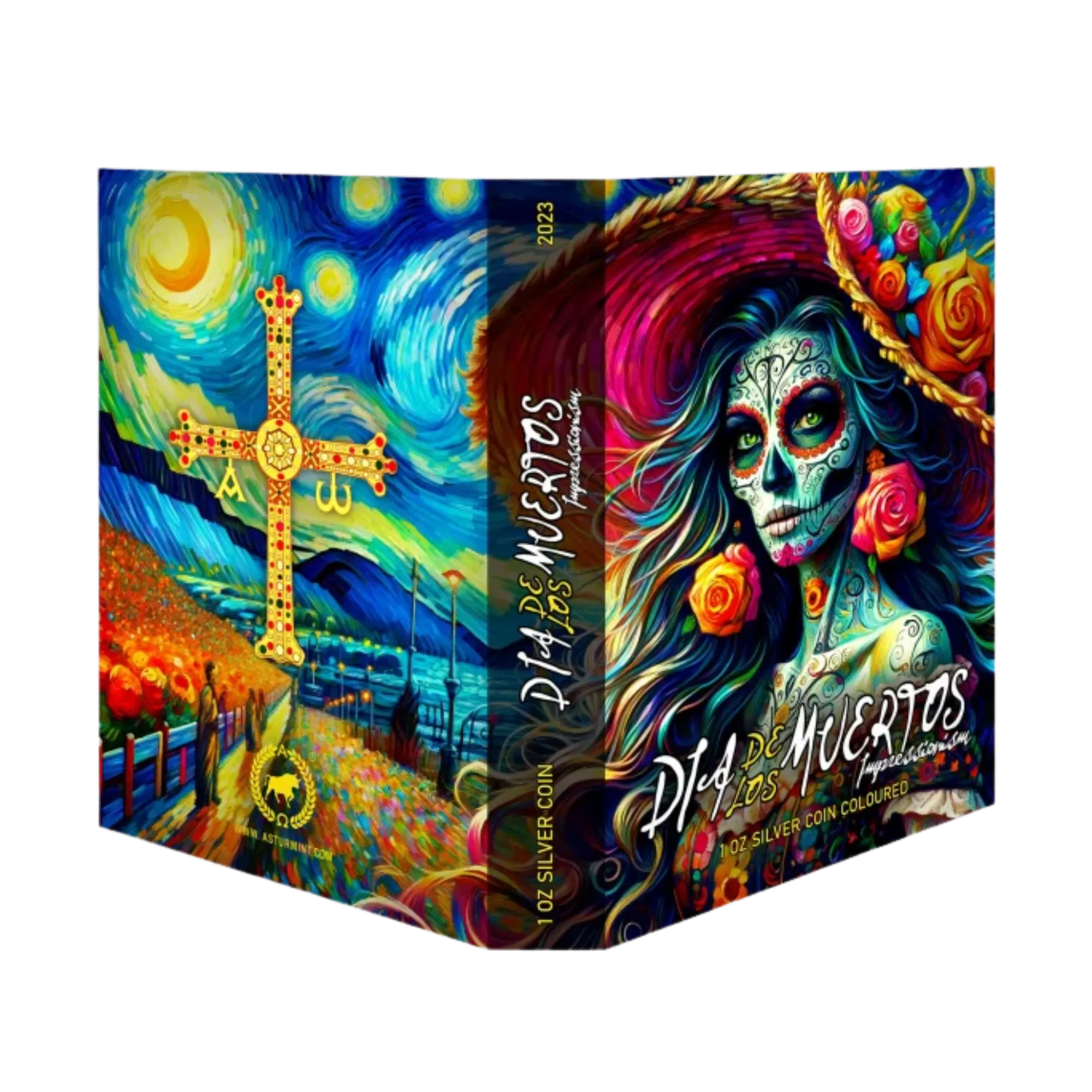 2023 Mexico Dia de los Muertos Impressionism 1oz Silver Coin