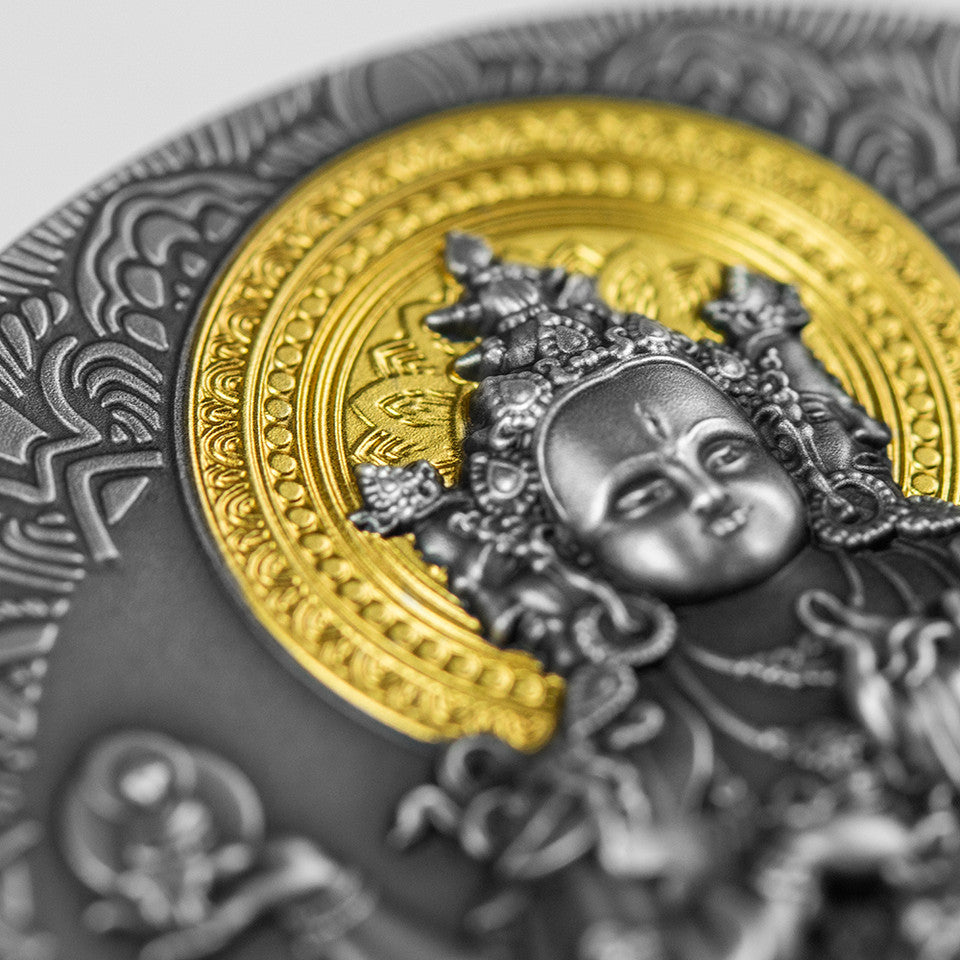 2020 Perth mint Ancient Buddha 2oz Silver Antiqued Coin
