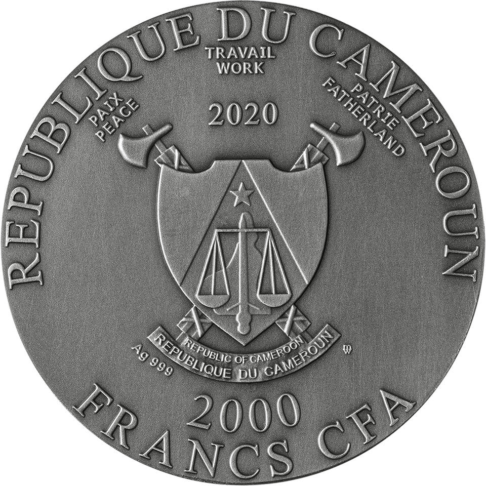 2020 Perth mint Ancient Buddha 2oz Silver Antiqued Coin