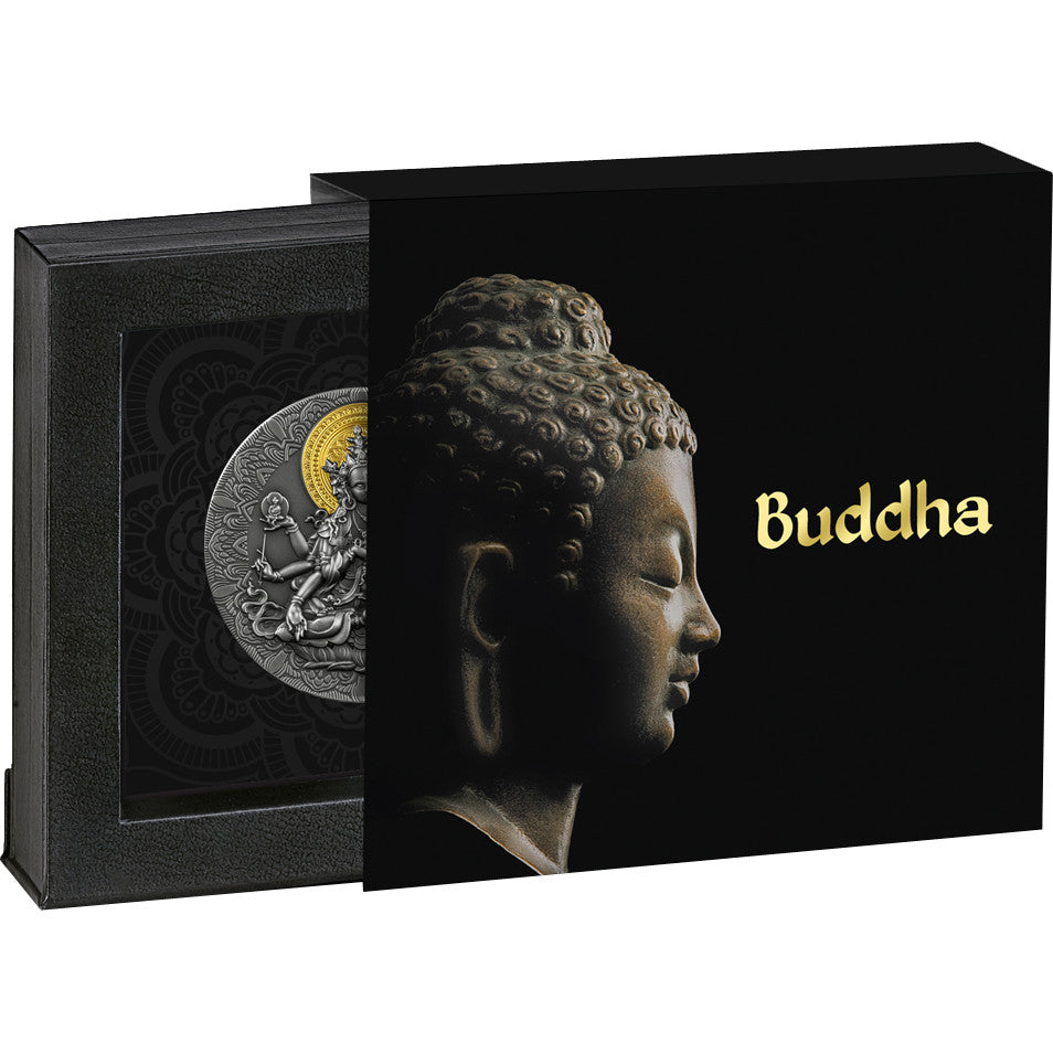 2020 Perth mint Ancient Buddha 2oz Silver Antiqued Coin