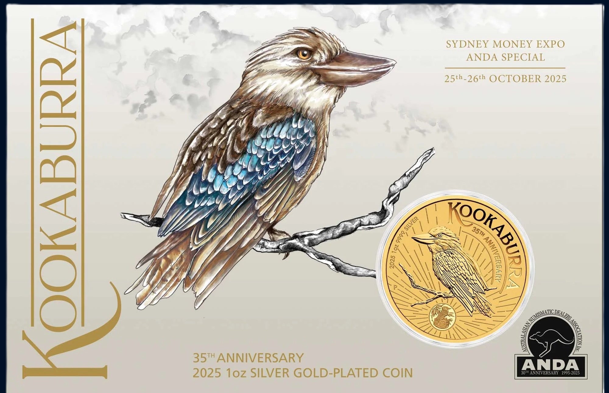 2025-2026 Perth Mint Kookaburra 1oz Silver Gilded 2-Coin Collection