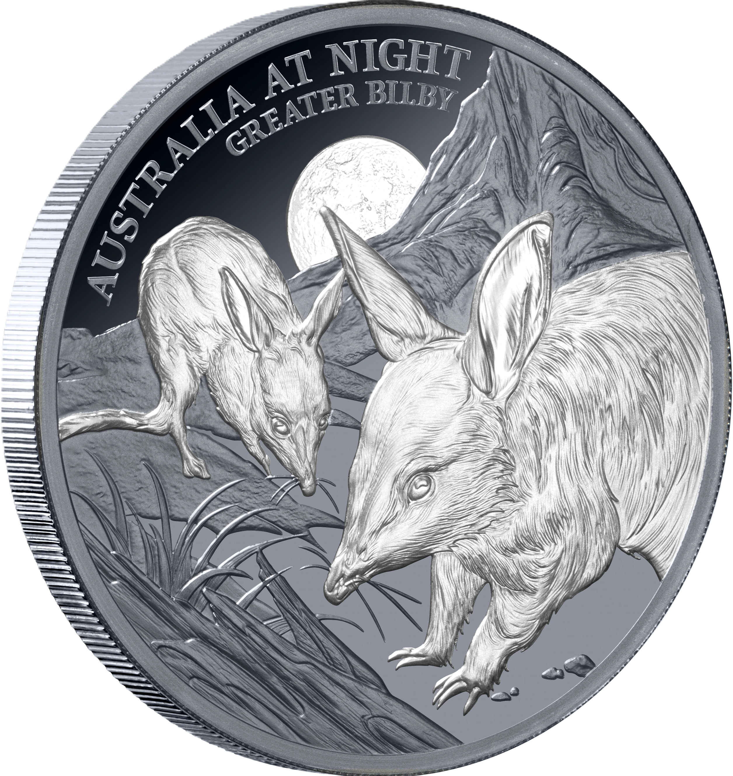2026 Niue Australia at Night Greater Bilby 1oz Silver Black Proof Coin