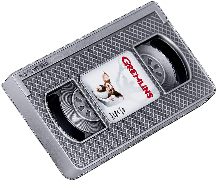 2026 Samoa Gremlins Vintage VHS 2oz Silver Antiqued Coin Pre order