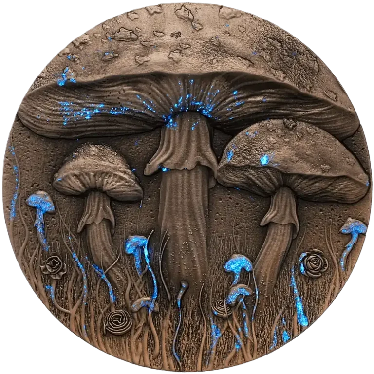 2025 Niue Magic Mushroom 2oz Silver High Relief Coin