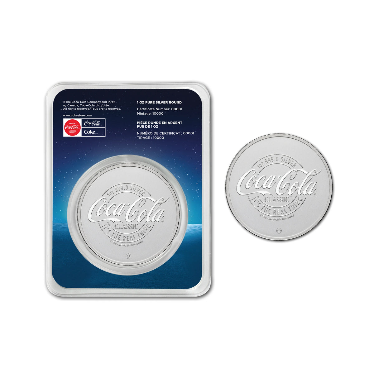 PAMP Coca-Cola Polar Bears 1oz Silver Coloured Coin