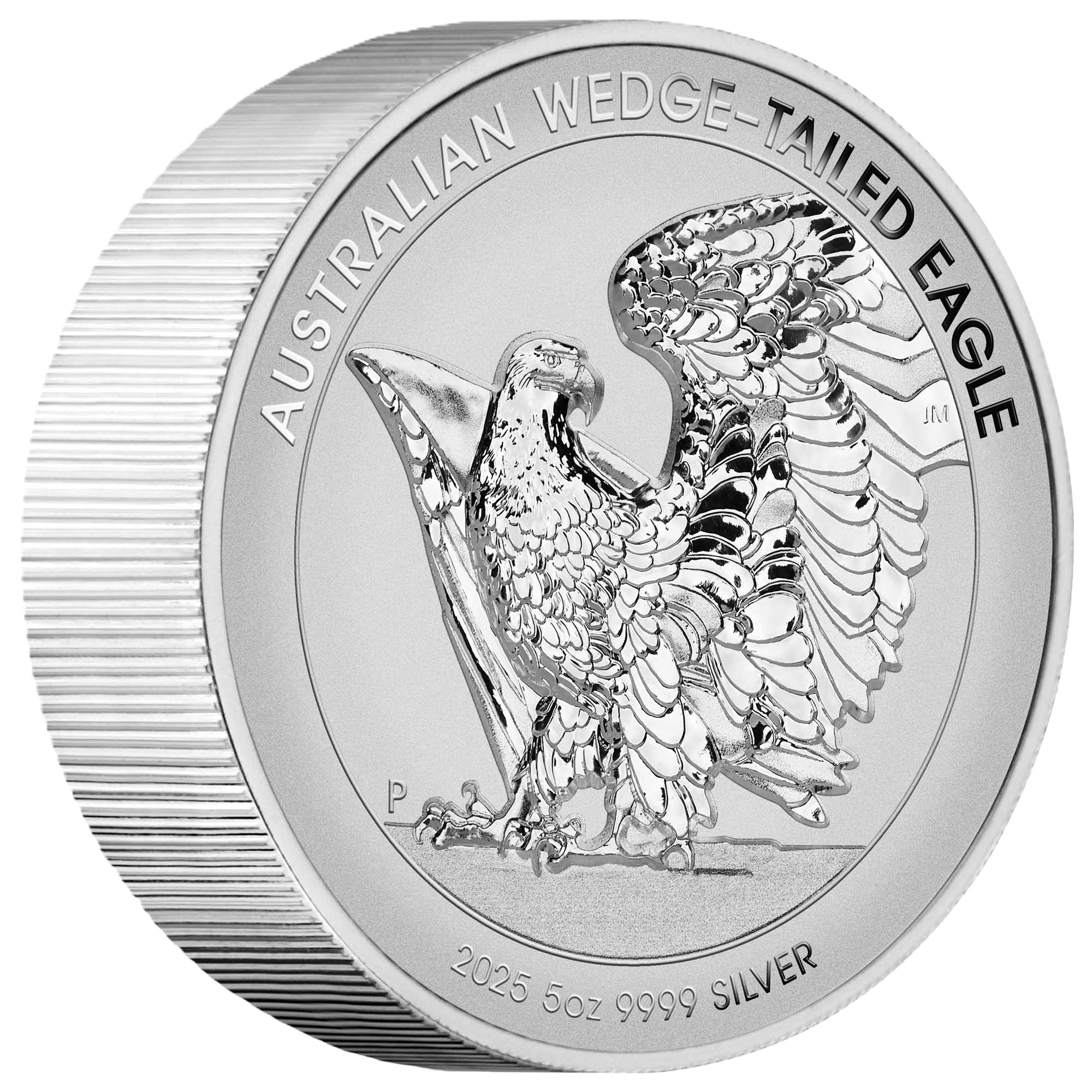 2025 Perth Mint Australian Wedge-tailed Eagle 5oz Silver Reverse Coin