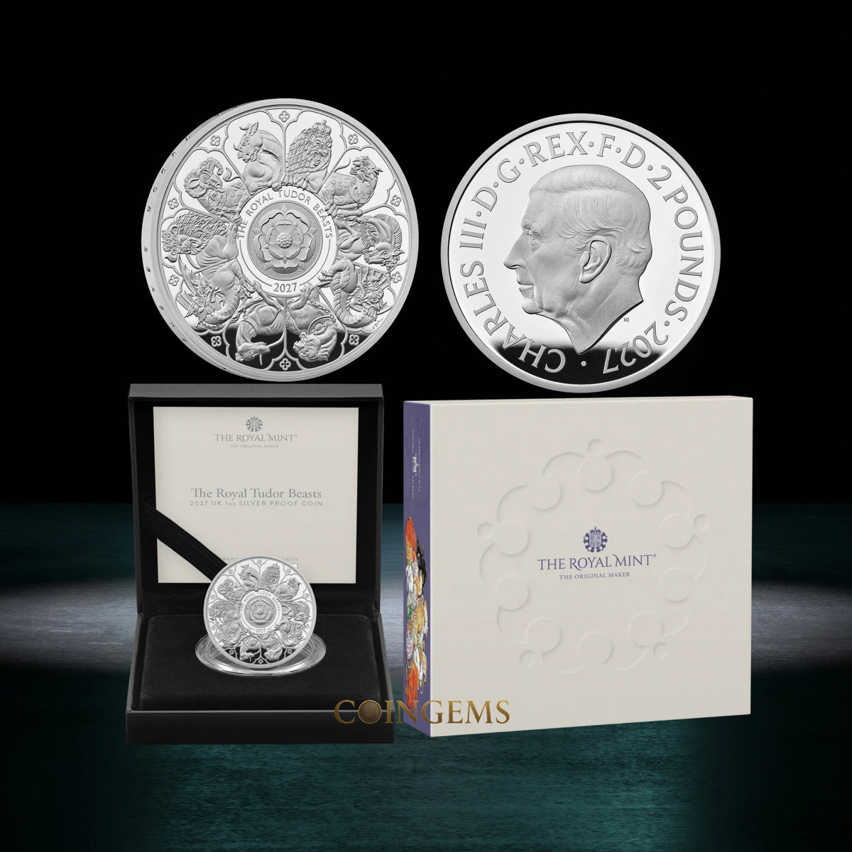 2027 Royal Mint Tudor Beasts The Completer 1oz Silver Proof Coin